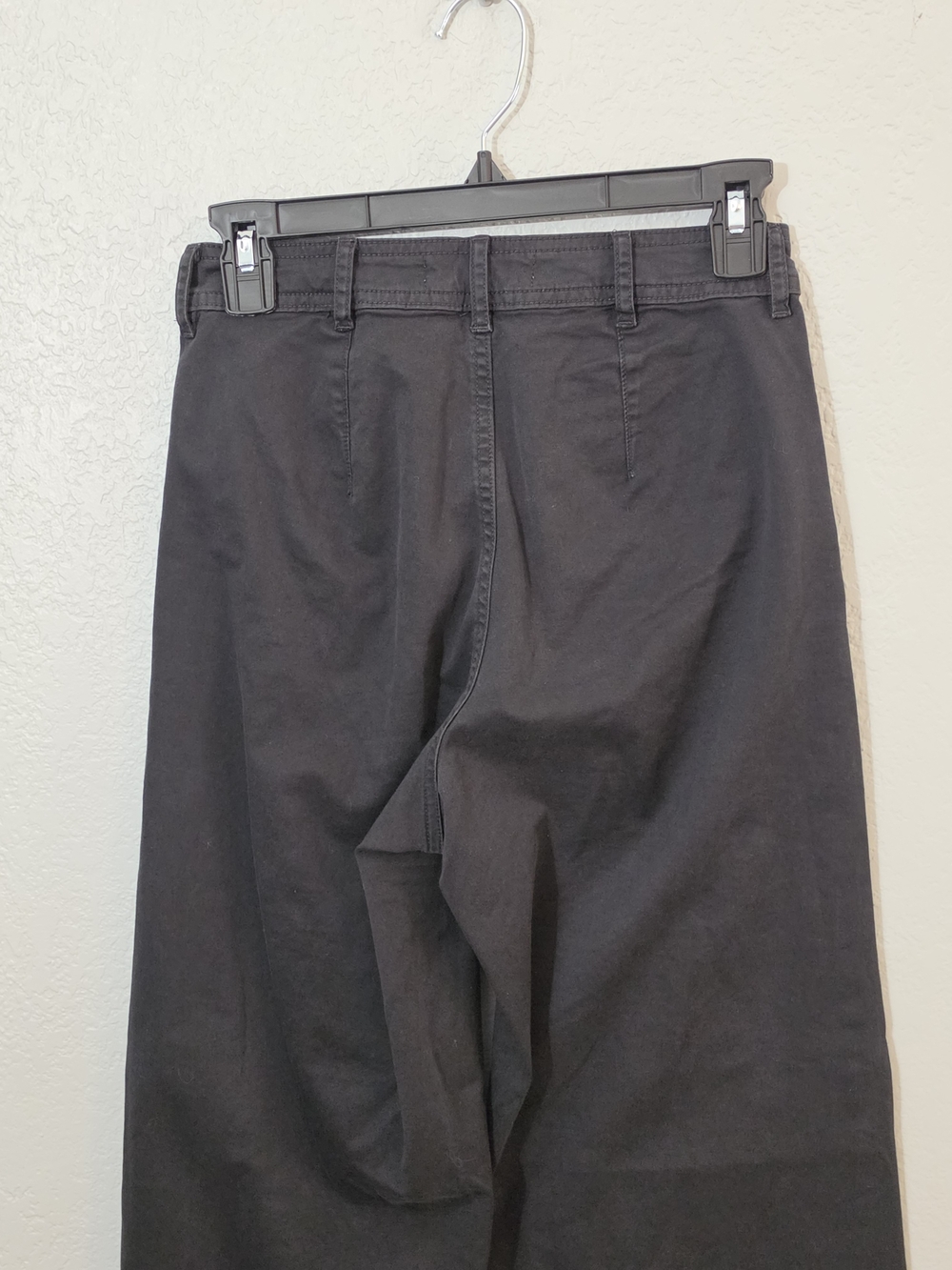 Everlane Lightweight Wide Leg Crop Stretch Cotton Pants Washed Black Womens 00 - Picture 7 of 11